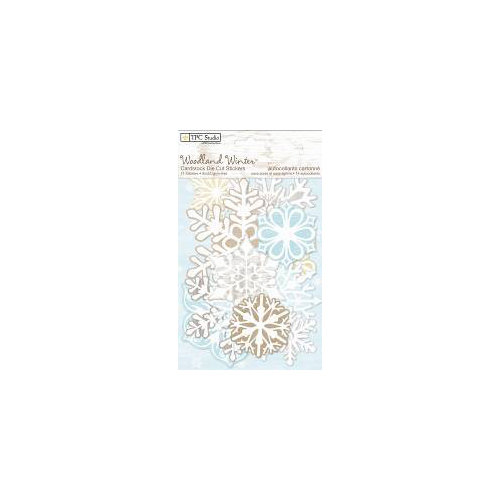 Colorbok - TPC Studio - Woodland Winter Collection - Cardstock Stickers with Flocked Accents