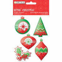 Colorbok - TPC Studio - Retro Christmas Collection - Shaker Stickers with Sequin Accents