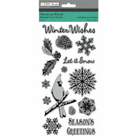 Colorbok - TPC Studio - Woodland Winter Collection - Cling Mounted Rubber Stamps