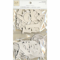 Colorbok - Heidi Grace Designs - Tweet Memories Collection - Die Cut Chipboard Pieces - Alphabet