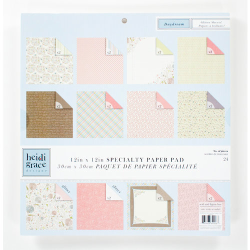 Colorbok - Heidi Grace Designs - Daydream Collection - 12 x 12 Sparkle Paper Pad