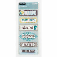 Colorbok - Antique Paperie Collection - Layered Glitter Stickers