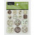 Colorbok - Victorian Parlour Collection - Epoxy Chipboard Stickers - Buttons