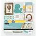 Colorbok - Antique Paperie Collection - 12 x 12 Punch Out Pad with Glitter Accents - Die Cuts