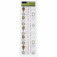 Colorbok - Victorian Parlour Collection - Clear Stickers with Jewel Accents - Borders
