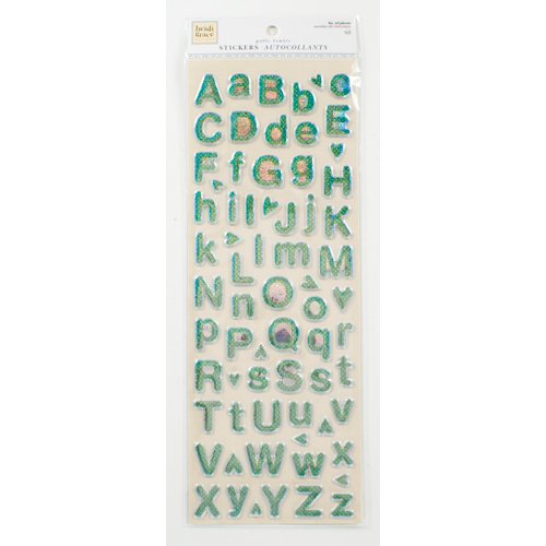 Colorbok - Heidi Grace Designs - Tweet Memories Collection - Puffy Prism Stickers - Alphabet