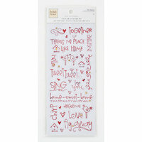 Colorbok - Heidi Grace Designs - Tweet Memories Collection - Clear Foil Stickers with Gem Accents