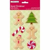 Colorbok - TPC Studio - Sweet Christmas Collection - Fabric Stuffy Stickers