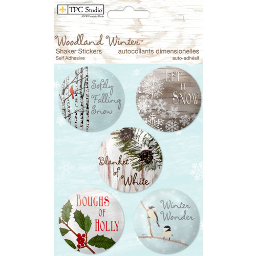 Colorbok - TPC Studio - Woodland Winter Collection - Shaker Stickers with Glitter Accents