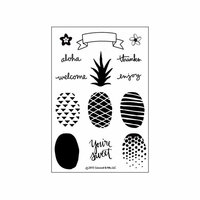 Concord and 9th - Clear Acrylic Stamps - Pop Art Pineapple