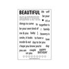 Concord and 9th - Clear Acrylic Stamps - Beautiful Words