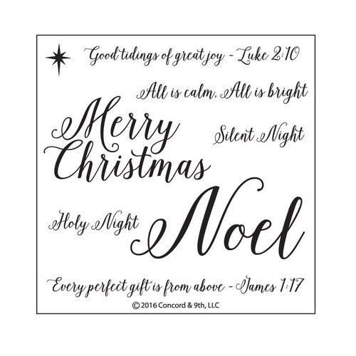 Concord and 9th - Christmas - Clear Photopolymer Stamps - Holy Night