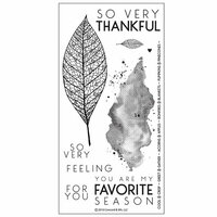 Concord and 9th - Clear Photopolymer Stamps - Lace Leaf