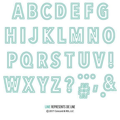 Concord and 9th - Dies - Double-Cut Alphabet