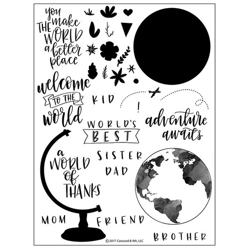 Concord and 9th - Clear Photopolymer Stamps - Globe Greetings