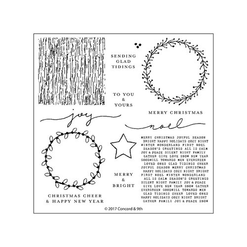 Concord and 9th - Christmas - Clear Photopolymer Stamps - Joyful Noel