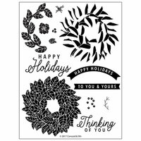 Concord and 9th - Christmas - Clear Photopolymer Stamps - Magnolia Wreath