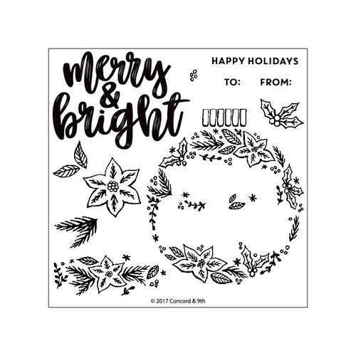 Concord and 9th - Christmas - Clear Photopolymer Stamps - Ornamental