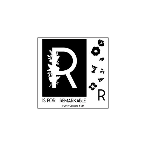 Concord and 9th - Clear Photopolymer Stamps - Monogram R