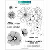 Concord and 9th - Clear Photopolymer Stamps - Fine Line Florals