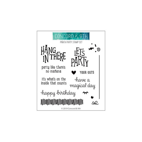 Concord and 9th - Clear Photopolymer Stamps - Pinata Party