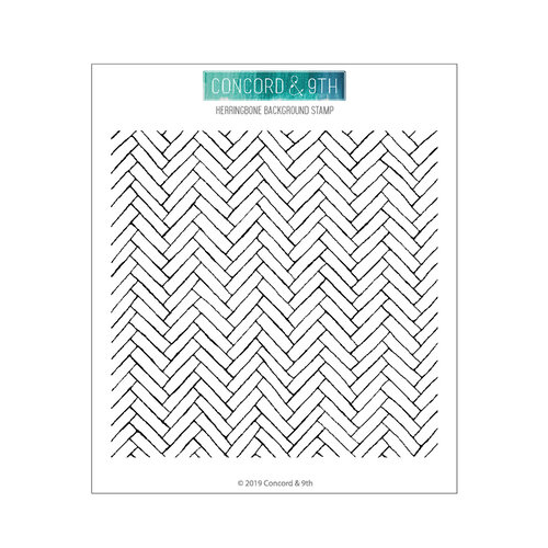Concord and 9th - Clear Photopolymer Stamps - Herringbone Background