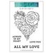 Concord and 9th - Clear Photopolymer Stamps - All My Love
