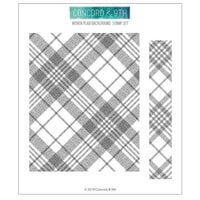 Concord and 9th - Clear Photopolymer Stamps - Woven Plaid Background