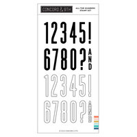 Concord and 9th - Clear Photopolymer Stamps - All the Numbers