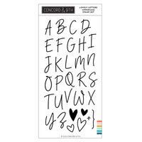 Concord and 9th - Clear Photopolymer Stamps - Lovely Letters Uppercase