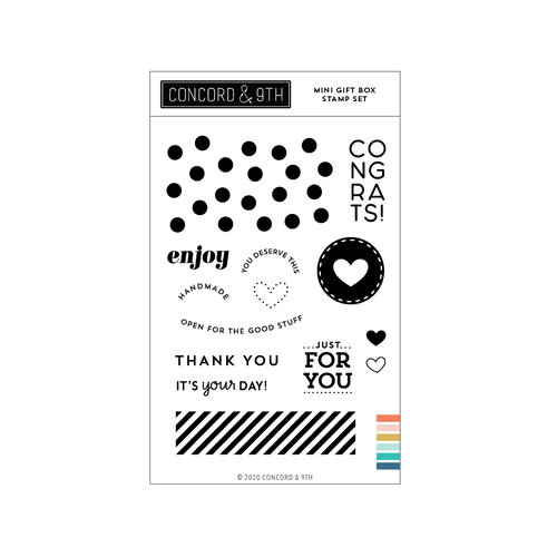 Concord and 9th - Clear Photopolymer Stamps - Mini Gift Box