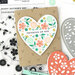 Concord and 9th - Clear Photopolymer Stamps - Triple-Step Blooming Heart