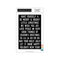 Concord and 9th - Christmas - Clear Photopolymer Stamps - Mix and Match Holiday Sentiments