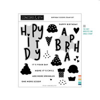Concord and 9th - Clear Photopolymer Stamps - Birthday Scoops