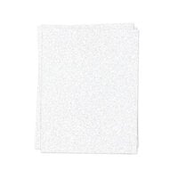Concord and 9th - 8.5 x 11 Glitter Paper - White - 6 Pack