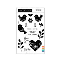 Concord and 9th - Clear Photopolymer Stamps - Lovebirds