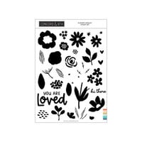 Concord and 9th - Clear Photopolymer Stamps - Flower Medley