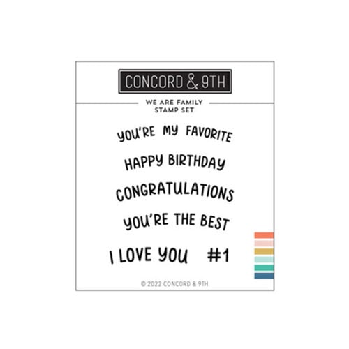 Concord and 9th - Clear Photopolymer Stamps - We Are Family