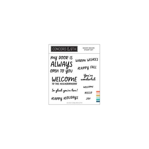 Concord and 9th - Clear Photopolymer Stamps - Door Decor