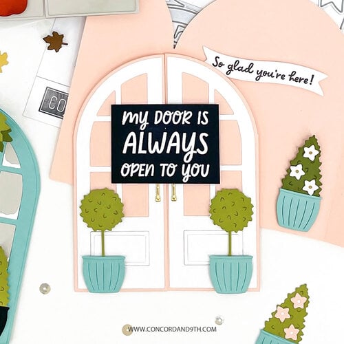 Concord and 9th - Clear Photopolymer Stamps - Door Decor