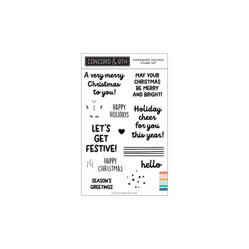 Concord and 9th - Clear Photopolymer Stamps - Handmade Holiday