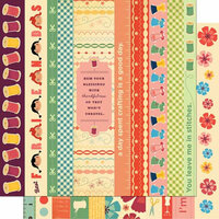 Cosmo Cricket - Material Girl Collection - 12 x 12 Double Sided Paper - Borders
