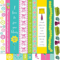 Cosmo Cricket - DeLovely Collection - 12 x 12 Double Sided Paper - Borders