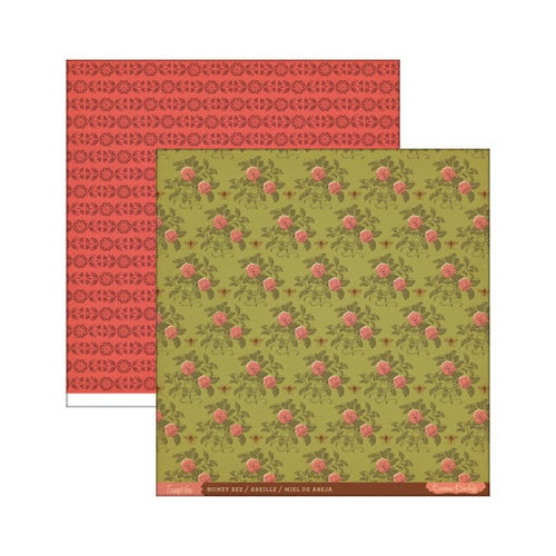 Cosmo Cricket - Evangeline Collection - 12 x 12 Double Sided Paper - Honey Bee