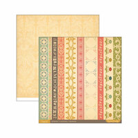 Cosmo Cricket - Evangeline Collection - 12 x 12 Double Sided Paper - Sashing