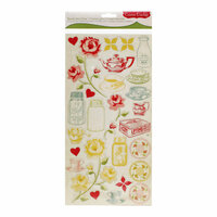 Cosmo Cricket - Tea for Two Collection - Ready Set Chipboard