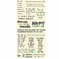 Cosmo Cricket - Cardstock Stickers - Tiny Text - Art
