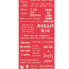 Cosmo Cricket - Cardstock Stickers - Tiny Text - Dream