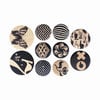 Cosmo Cricket - Elements - Wood Buttons - Natural