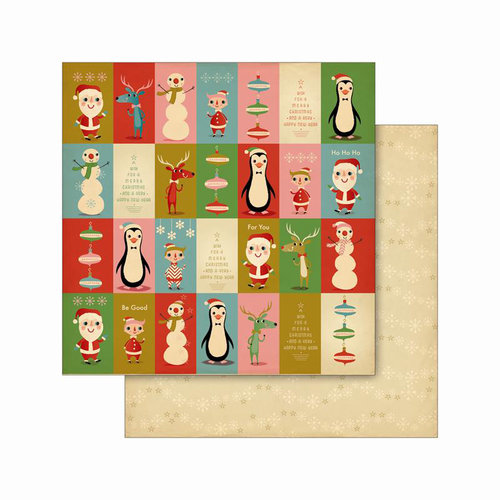 Cosmo Cricket - Jolly Days Collection - Christmas - 12 x 12 Double Sided Paper - Gifts